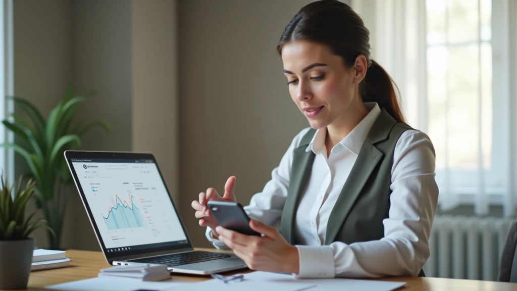 Personne consultant un téléphone et ordinateur pour vérifier les commandes et analytics de sa boutique Shopify